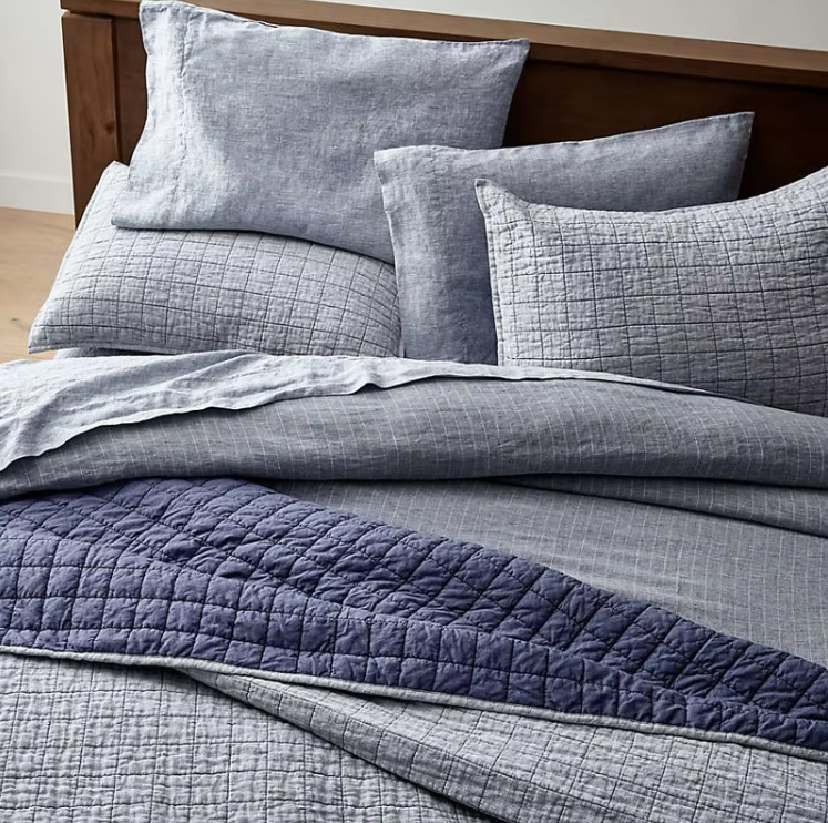 Tessuto trapuntato lavato in pietra